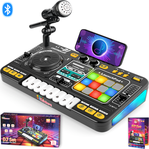DJ-set för barn med Bluetooth & mikrofon - Uppladdningsbar