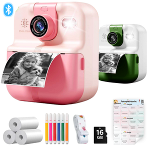 Barnkamera med fotoprinter & fotoutmaning