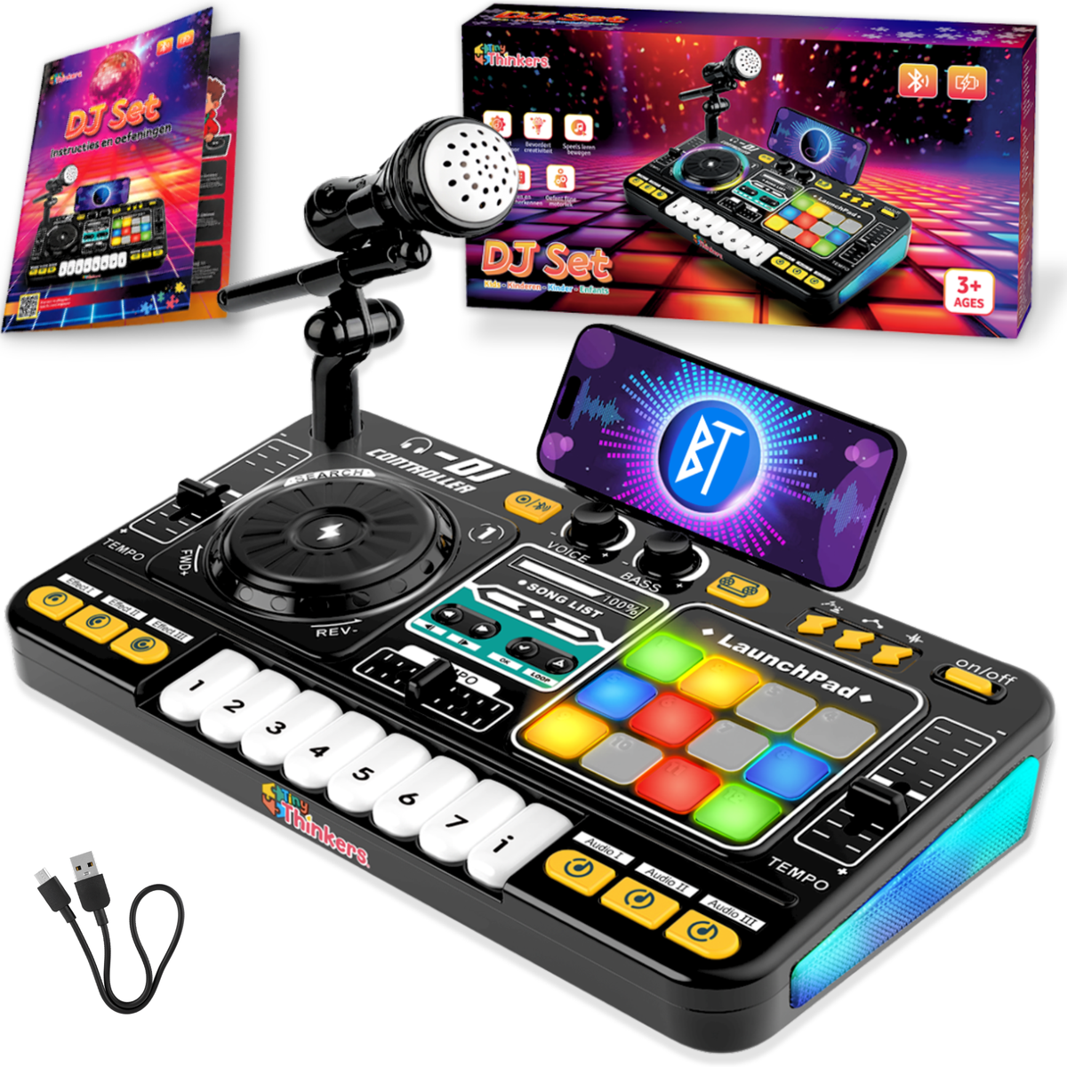 Rechargeable DJ Set for Children 3-8 years | Tiny Thinkers